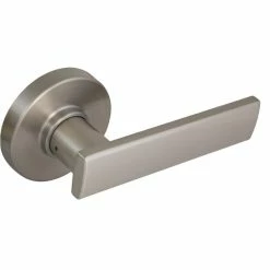 Defiant Westwood Satin Nickel Hall/Closet Door Lever with Round Rose