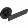 Defiant Westwood Matte Black Hall/Closet Door Lever with Round Rose -Barton Kramer Shop defiant passage door handles lp1xk03c 64 1000