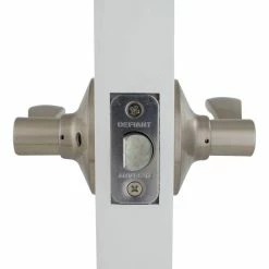 Defiant Naples Satin Nickel Hall and Closet Passage Door Handle -Barton Kramer Shop defiant passage door handles lyex203b 1f 1000