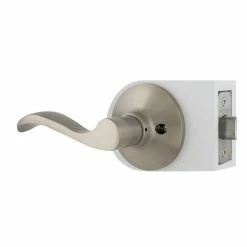 Defiant Naples Satin Nickel Hall and Closet Passage Door Handle -Barton Kramer Shop defiant passage door handles lyex203b 44 1000