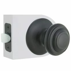 Defiant Madrid Matte Black Hall and Closet Door Knob (4-Pack) -Barton Kramer Shop defiant passage door knobs 32tdx930bxcd4 c3 1000