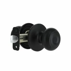 Defiant Hartford Matte Black Hall/Closet Door Knob -Barton Kramer Shop defiant passage door knobs 32tgx930b 44 1000