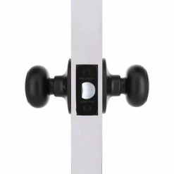 Defiant Hartford Matte Black Hall/Closet Door Knob -Barton Kramer Shop defiant passage door knobs 32tgx930b 4f 1000