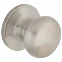 Defiant Simple Series Round Satin Nickel Hall and Closet Door Knob