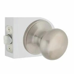 Defiant Simple Series Round Satin Nickel Hall and Closet Door Knob -Barton Kramer Shop defiant passage door knobs evtfx230b c3 1000