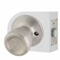Defiant Simple Series Bell Stainless Steel Hall and Closet Door Knob -Barton Kramer Shop defiant passage door knobs evtr630b 1f 1000