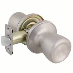 Defiant Simple Series Bell Stainless Steel Hall and Closet Door Knob -Barton Kramer Shop defiant passage door knobs evtr630b 44 1000