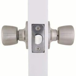 Defiant Simple Series Bell Stainless Steel Hall and Closet Door Knob -Barton Kramer Shop defiant passage door knobs evtr630b 4f 1000