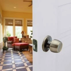 Defiant Brandywine Antique Brass Passage Hall/Closet Door Knobset 11 Defiant Brandywine Antique Brass Passage Hall/Closet Door Knobset -Barton Kramer Shop defiant passage door knobs t8830 31 1000