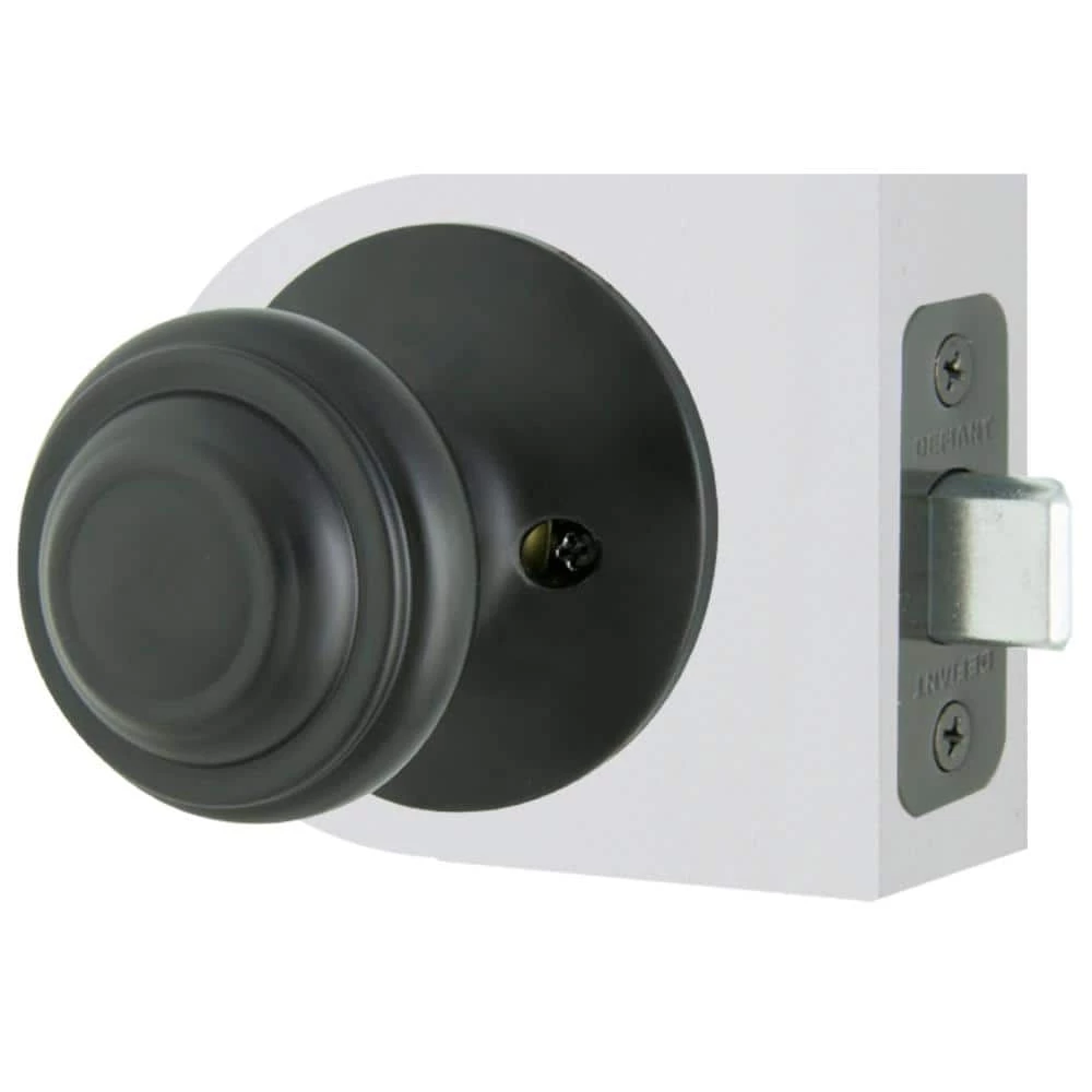 Defiant Madrid Matte Black Hall/Closet Door Knob 8 Defiant Madrid Matte Black Hall/Closet Door Knob - Image 6