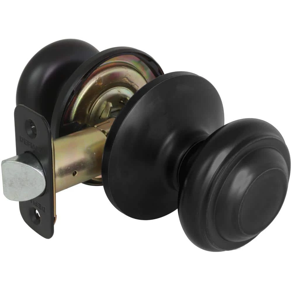 Defiant Madrid Matte Black Hall/Closet Door Knob 9 Defiant Madrid Matte Black Hall/Closet Door Knob - Image 7