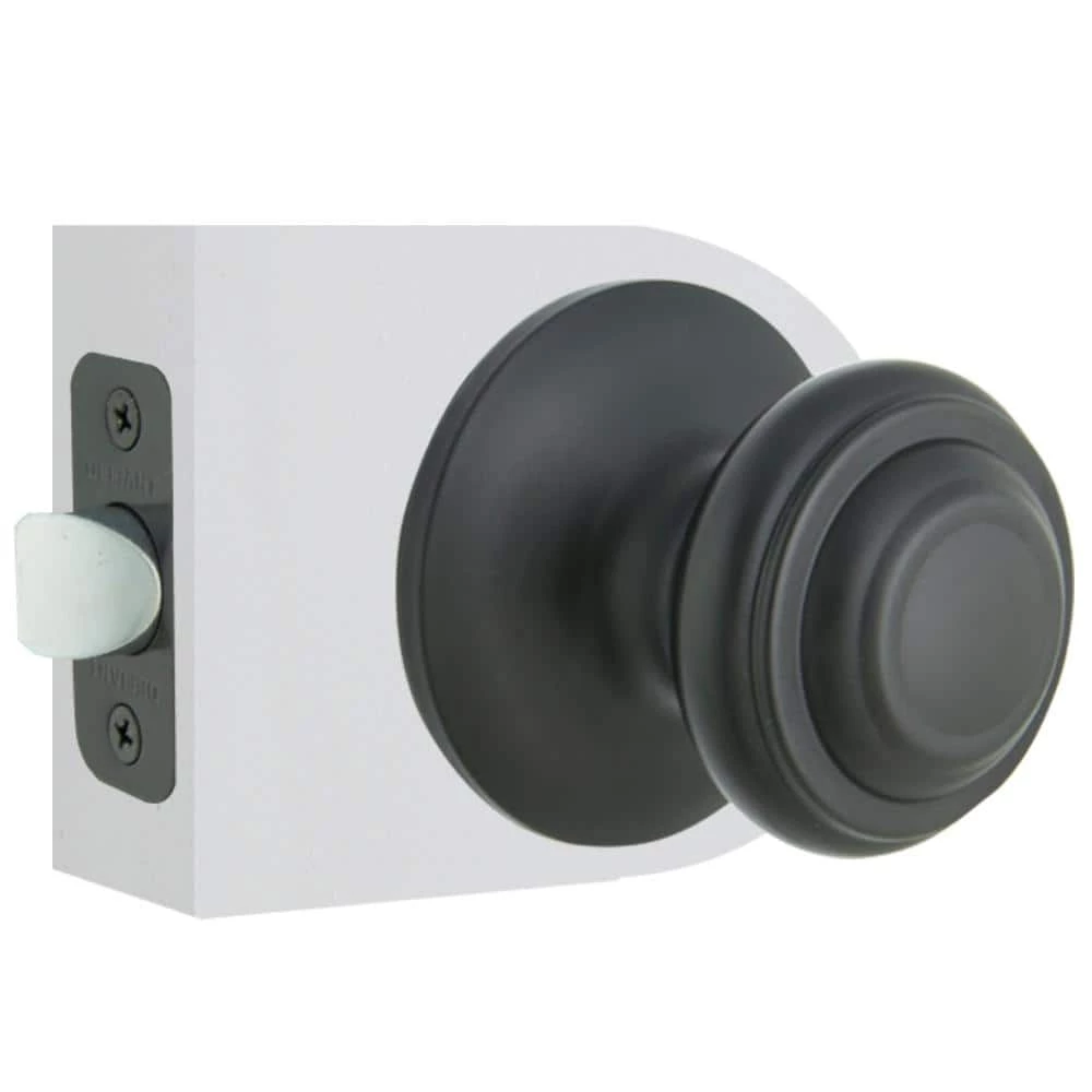 Defiant Madrid Matte Black Hall/Closet Door Knob 6 Defiant Madrid Matte Black Hall/Closet Door Knob - Image 4