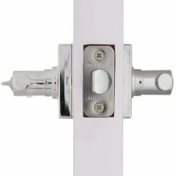 Defiant Highland Bright Chrome Bed and Bath Door Handle with Square Rose 12 Defiant Highland Bright Chrome Bed and Bath Door Handle with Square Rose -Barton Kramer Shop defiant privacy door handles 32ld8201a 4f 1000