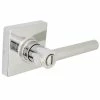 Defiant Highland Bright Chrome Bed and Bath Door Handle with Square Rose -Barton Kramer Shop defiant privacy door handles 32ld8201a 64 1000