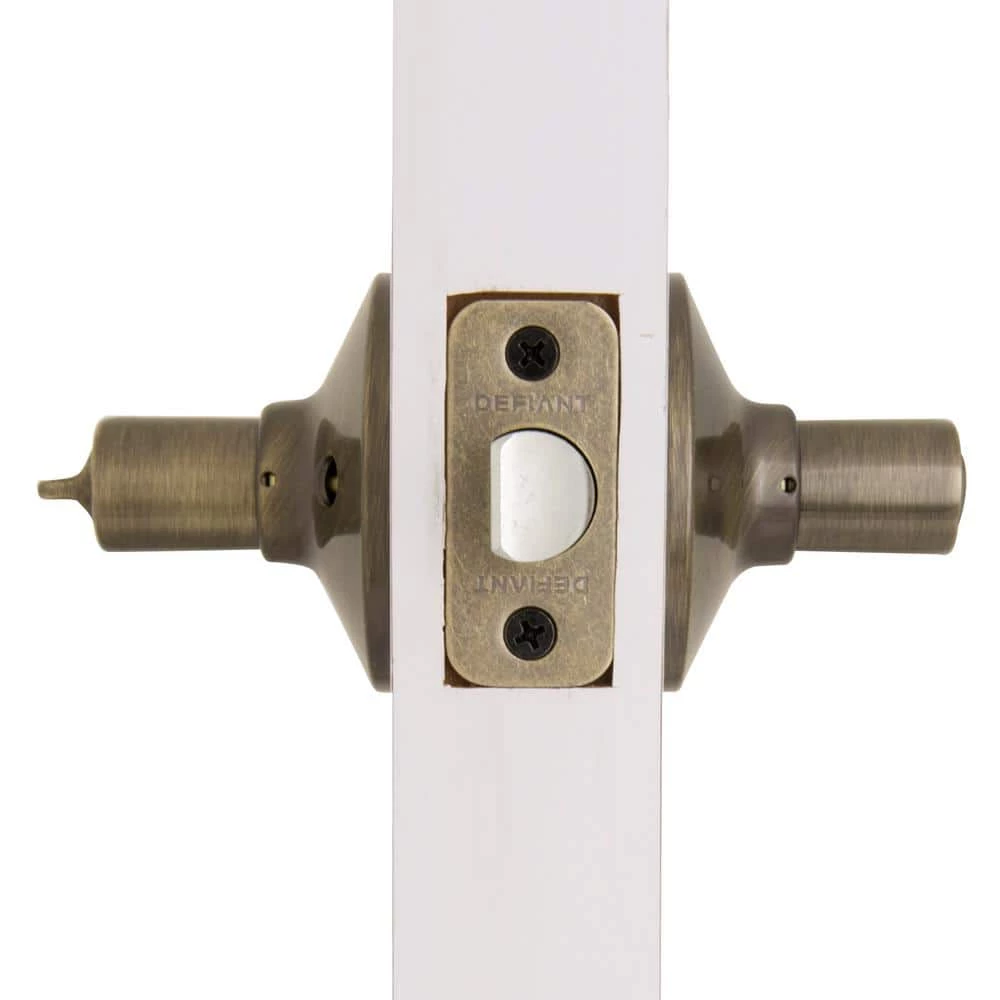 Defiant Olympic Antique Brass Bed and Bath Door Handle 7 Defiant Olympic Antique Brass Bed and Bath Door Handle - Image 5