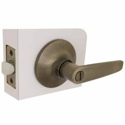 Defiant Olympic Antique Brass Bed and Bath Door Handle 13 Defiant Olympic Antique Brass Bed and Bath Door Handle -Barton Kramer Shop defiant privacy door handles 32lg801b 4f 1000