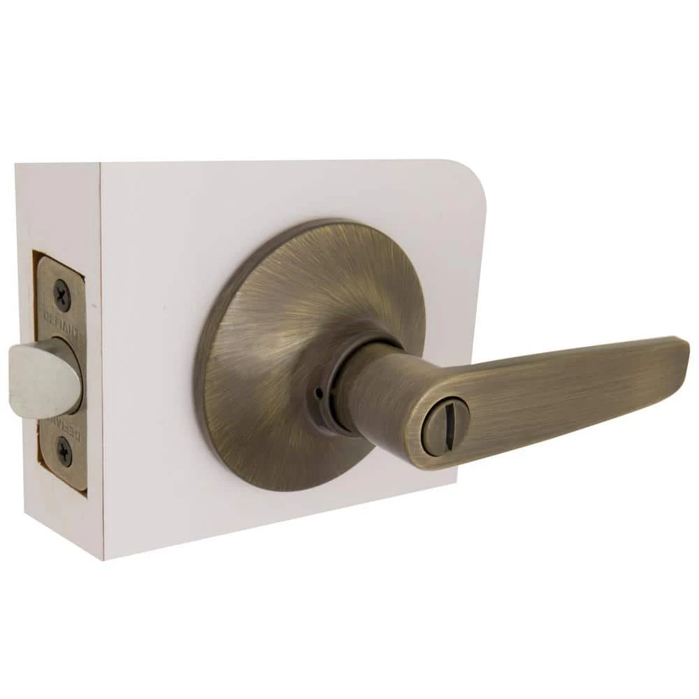 Defiant Olympic Antique Brass Bed and Bath Door Handle 6 Defiant Olympic Antique Brass Bed and Bath Door Handle - Image 4