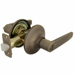 Defiant Olympic Antique Brass Bed and Bath Door Handle 16 Defiant Olympic Antique Brass Bed and Bath Door Handle -Barton Kramer Shop defiant privacy door handles 32lg801b fa 1000