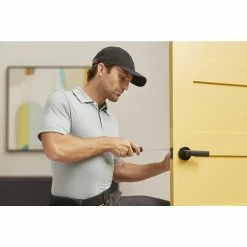 Defiant Westwood Matte Black Bed and Bath Door Handle with Round Rose (4-Pack) 17 Defiant Westwood Matte Black Bed and Bath Door Handle with Round Rose (4-Pack) -Barton Kramer Shop defiant privacy door handles 32lp1x901cd4 31 1000