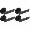 Defiant Westwood Matte Black Bed and Bath Door Handle with Round Rose (4-Pack) -Barton Kramer Shop defiant privacy door handles 32lp1x901cd4 64 1000