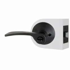 Defiant Kensington Matte Black Bed/Bath Door Handle -Barton Kramer Shop defiant privacy door handles lb4xk01b 1f 1000