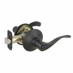 Defiant Zacoti Aged Bronze Bed/Bath Door Handle -Barton Kramer Shop defiant privacy door handles lb6x701b 44 1000