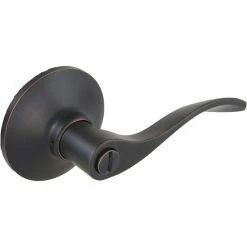 Defiant Zacoti Aged Bronze Bed/Bath Door Handle