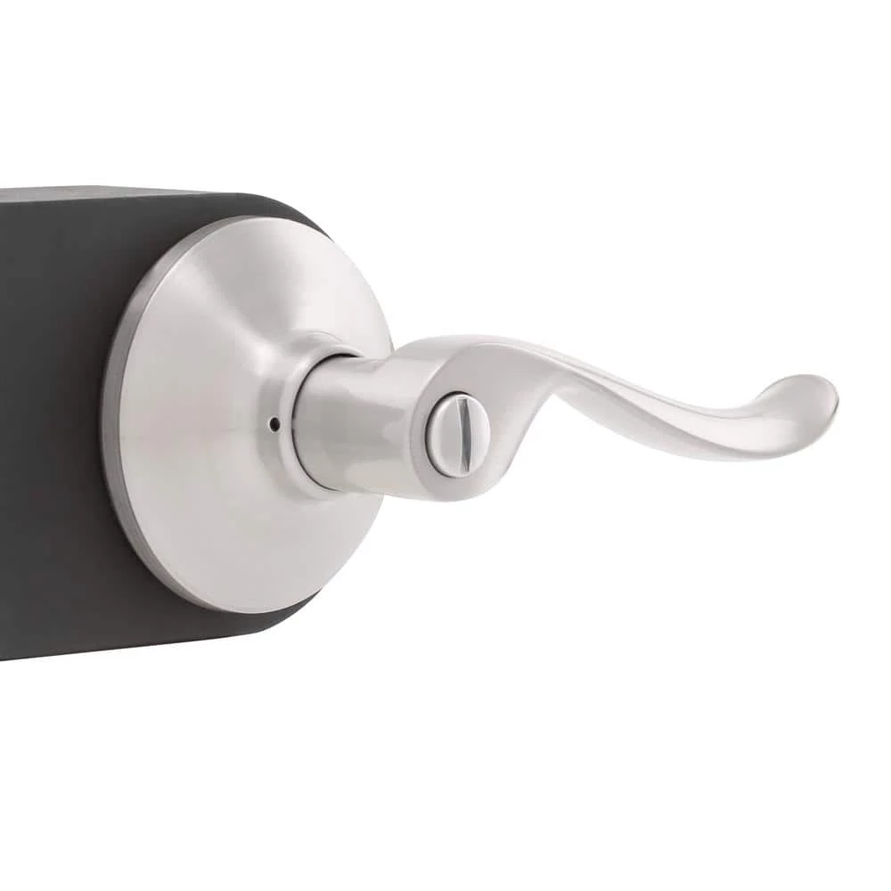 Defiant Burgundy Satin Nickel Bed/Bath Door Handle 4 Defiant Burgundy Satin Nickel Bed/Bath Door Handle - Image 2