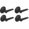 Defiant Freedom Matte Black Bed and Bath Door Handle (4-Pack) -Barton Kramer Shop defiant privacy door handles lexk01bxcd4 64 1000