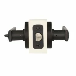 Defiant Westwood Matte Black Bed/Bath Door Handle with Round Rose -Barton Kramer Shop defiant privacy door handles lp1xk01c 40 1000