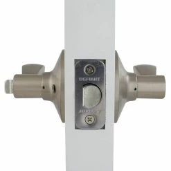 Defiant Naples Satin Nickel Bed/Bath Privacy Door Handle -Barton Kramer Shop defiant privacy door handles lyex201b 1f 1000