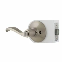 Defiant Naples Satin Nickel Bed/Bath Privacy Door Handle -Barton Kramer Shop defiant privacy door handles lyex201b 44 1000