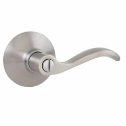Defiant Naples Satin Nickel Bed/Bath Privacy Door Handle