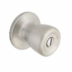 Defiant Simple Series Bell Stainless Steel Bed and Bath Door Knob