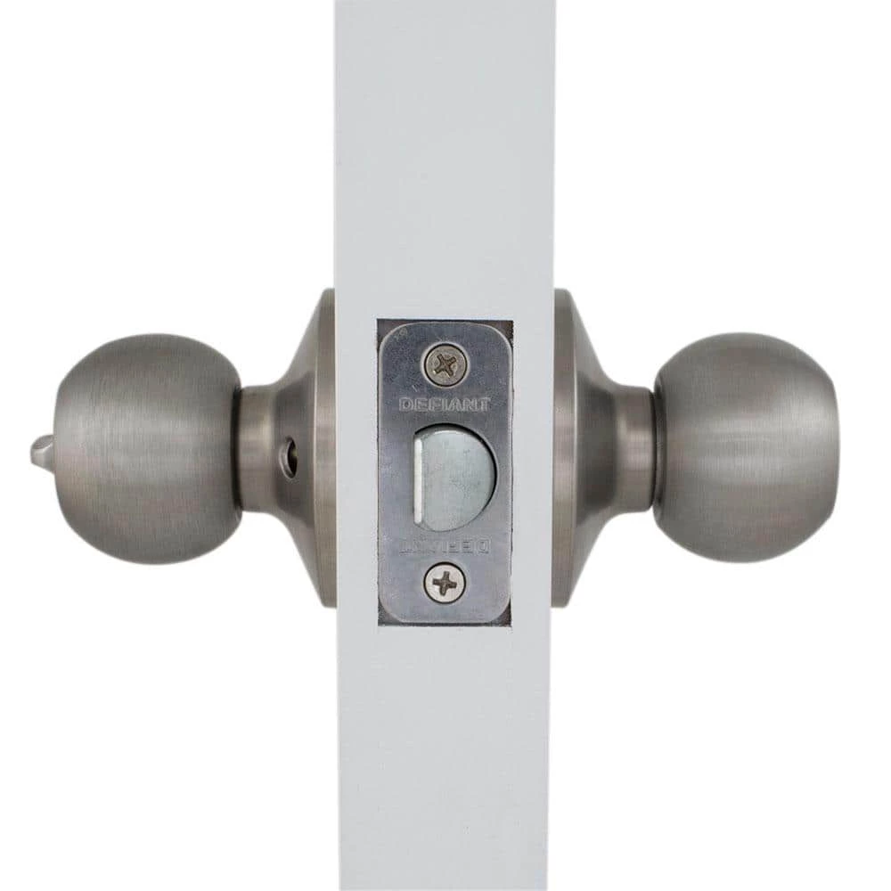 Defiant Saturn Stainless Steel Bed/Bath Privacy Door Knob 7 Defiant Saturn Stainless Steel Bed/Bath Privacy Door Knob - Image 5