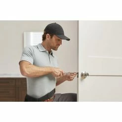 Defiant Brandywine Stainless Steel Bed and Bath Door Knob -Barton Kramer Shop defiant privacy door knobs t8610b 31 1000