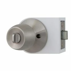 Defiant Brandywine Stainless Steel Bed and Bath Door Knob -Barton Kramer Shop defiant privacy door knobs t8610b 44 1000