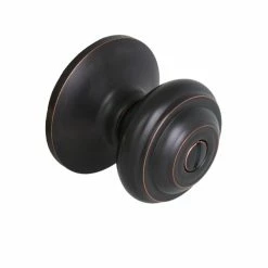 Defiant Madrid Aged Bronze Bed and Bath Door Knob