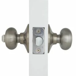 Defiant Hartford Satin Nickel Bed and Bath Door Knob -Barton Kramer Shop defiant privacy door knobs tgx210b 1f 1000