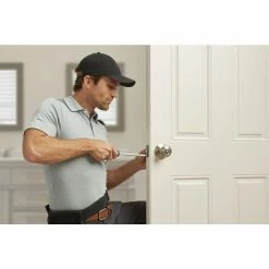 Defiant Hartford Satin Nickel Bed and Bath Door Knob -Barton Kramer Shop defiant privacy door knobs tgx210b 31 1000