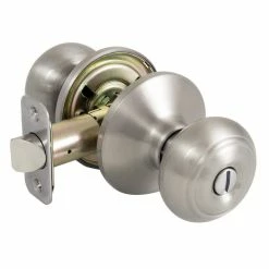 Defiant Hartford Satin Nickel Bed and Bath Door Knob -Barton Kramer Shop defiant privacy door knobs tgx210b fa 1000
