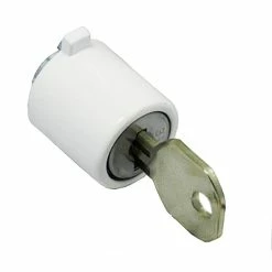 Barton Kramer White Screen Door Key Lock