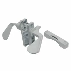 Barton Kramer 1-3/4 in. White Inswing Latch Set for Screen Door